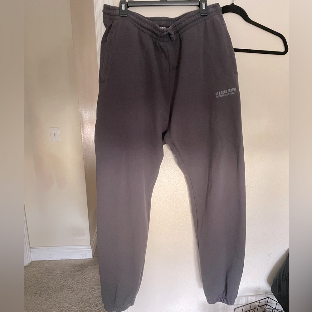 Be A Good Person sweats. Size 2XL. Color charcoal. Very comfortable. Drawstring.